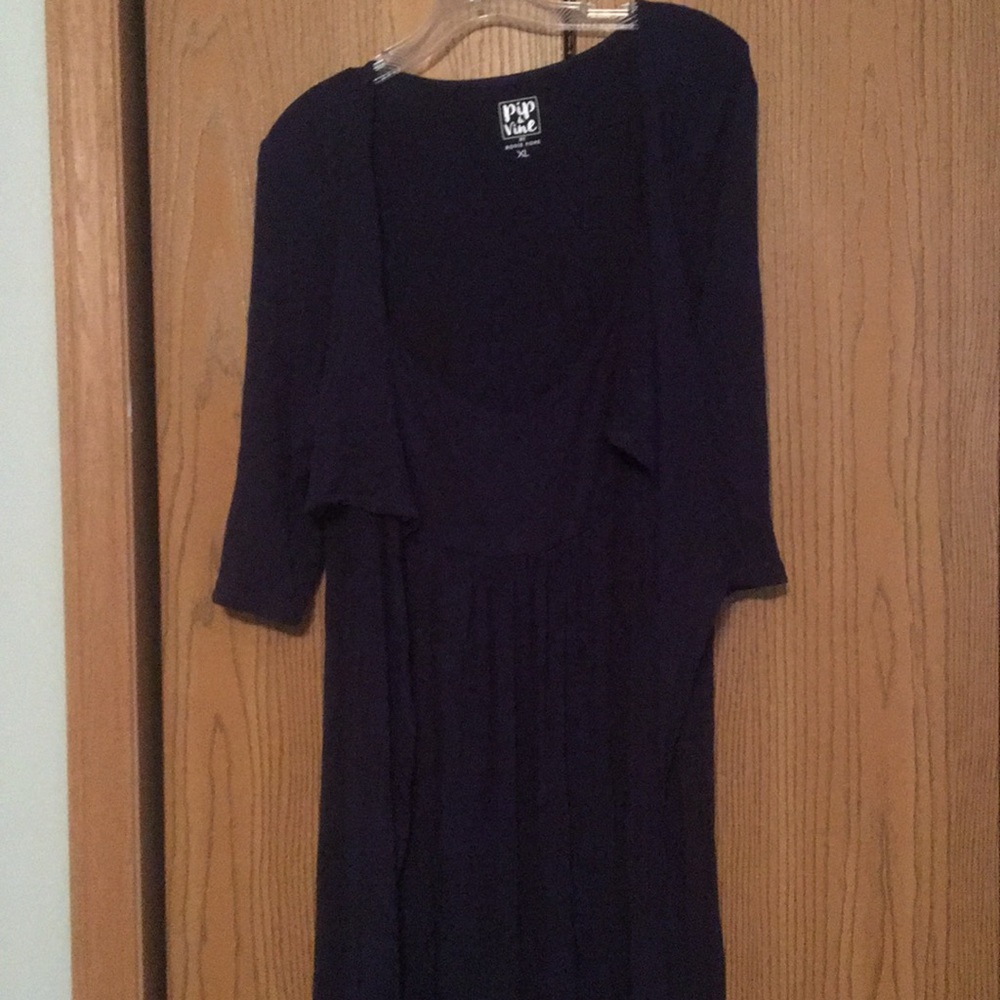 Pip & Vine Navy Maternity/Nursing Dress
